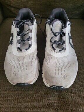 On Running Men’s Athletic Shoes - White/Black Accent